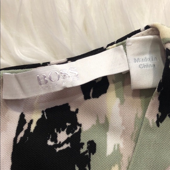 Hugo Boss Black and Gray Camouflage Blouse - Picture 2 of 8